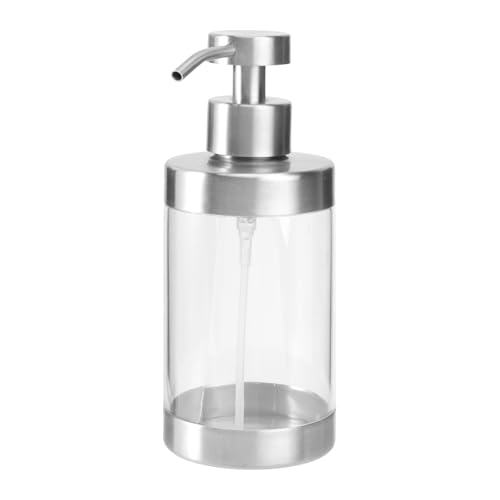 Alipis 304 Stainless Steel Foam Soap Dispenser Acrylic Pump Home Liquid Soap Dispenser for Kitchen Bathroom