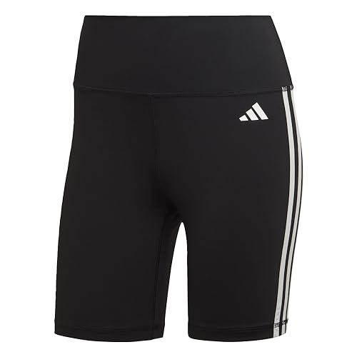 Short Adidas taille haute femme noir L avec maintien stretch