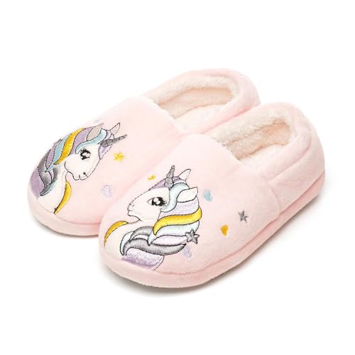 Chaussons d'intérieur en velours doux et pantoufles doublure peluche enfant