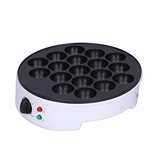 Acouto 18 Hoyos Takoyaki Maker Portable Electric Baking Banking Machine tiempo. Huevos No Takoyaki Makeroctopus Makerportable Makerelectric para Hornear Sencillo (Enchufe de la UE)
