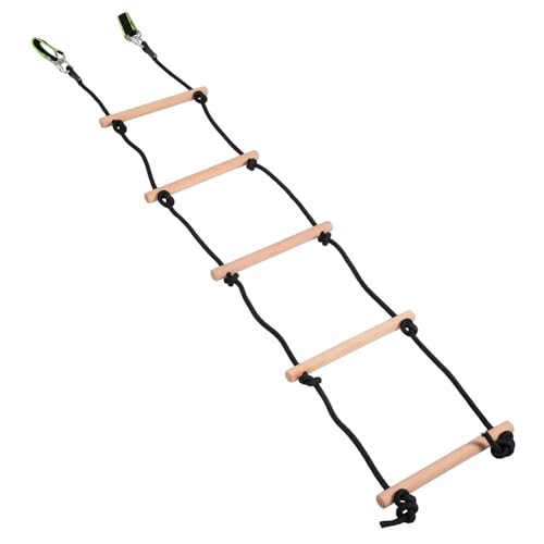 Échelle de corde en bois enfants iplusmile jeux d'escalade extérieurs et agilité au jardin