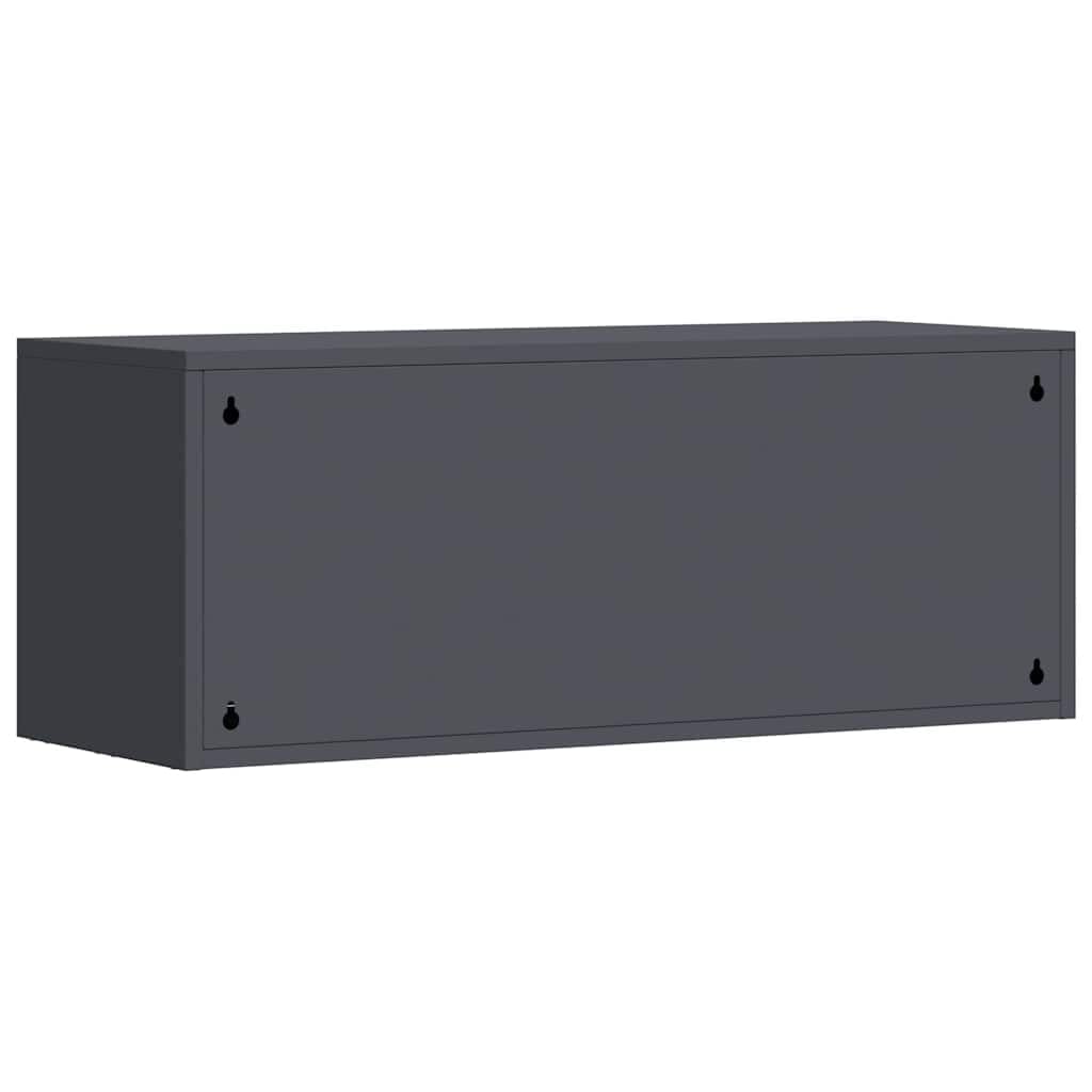 Armario de pared para garaje, 33 x 90 x 35 cm, acero con puerta de elevación de gas, con cerradura, almacenamiento de metal para taller, cocina, pasillo