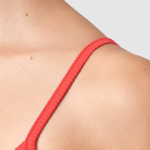 Haut de maillot triangle rouge Seafolly Essentials en 95B