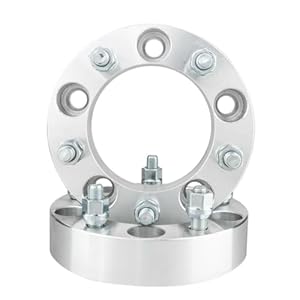 Ndyhsgl 2Pcs 1.5&Quot; 5X5.5 Wheel Spacers 1/2&Quot; X20 Studs Fits -(Forged Billet T6 Aluminum,1.5 /38Mm-Thickness,Silver) 5 31kqvwh dgl. sl500 . ss300