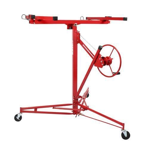 New 16' Drywall Panel Lifter Hoist Jack Rolling Caster Lockable DIY Tool