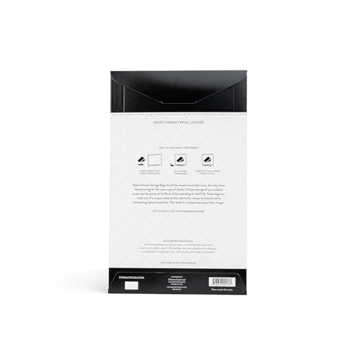 Formaticum Cheese Storage Bags, Keep Charcuterie Fresh, Wax Paper Bags, 30 Count