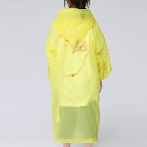 Image of Fashionio? Kids Children Rain Coat - Portable PVC Lightweight Waterproof Raincoat for Girls Boys with Hoods and Full Seleve Outdoor Activities