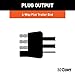 CURT 58031 Trailer-Side 4-Pin Flat Wiring Harness with 12-Inch Wires