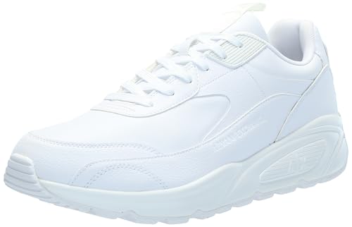 Armani Exchange Men's Bronx Solid Colored Leather Low Top Sneaker