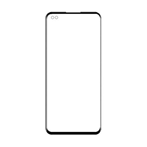 Front Outer Touch Screen Digitizer Glass for Realme X50 PRO 5G : Black-image-11