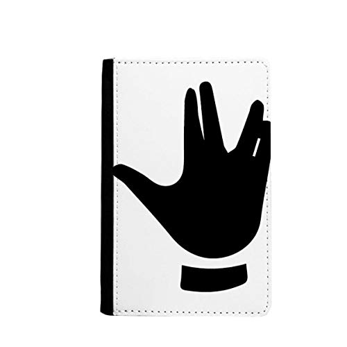 Étui passeport motif geste noir et multicolore 3.7x5.8 pouces