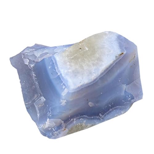 Ágata azul en bruto - Piedras naturales en bruto, piezas de sin pulir | Curación de ágata azul piedras preciosas artesanías decoración meditación trabajo energético, ágata irregular piedra cru