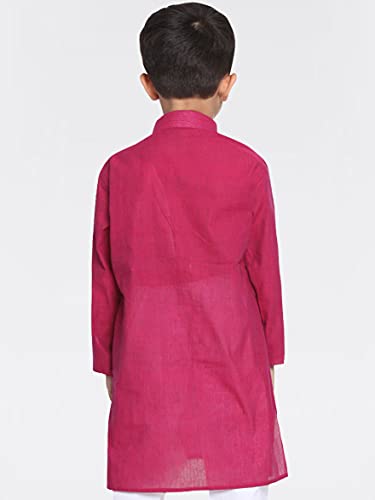 Image of VASTRAMAY Boys Cotton Regular Fit Solid Regular Kurta