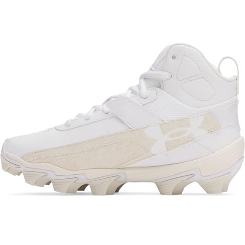 Under Armour Boys' Harper 10 RM JR, (100) White/Stone/Brownstone, 3, US