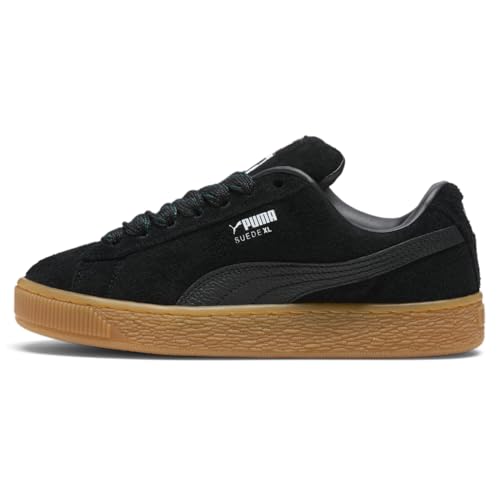 Image of PUMA Womens Suede XL Flecked Lace Up Sneakers Shoes Casual - Black - Size 8.5 M