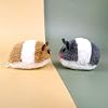 2 PCS Clockwork Mouse Toy Creative Toy Mouse Wind Up Mouse Funny Plush Mouse Toy for Cat Dog Pet(Random Color)