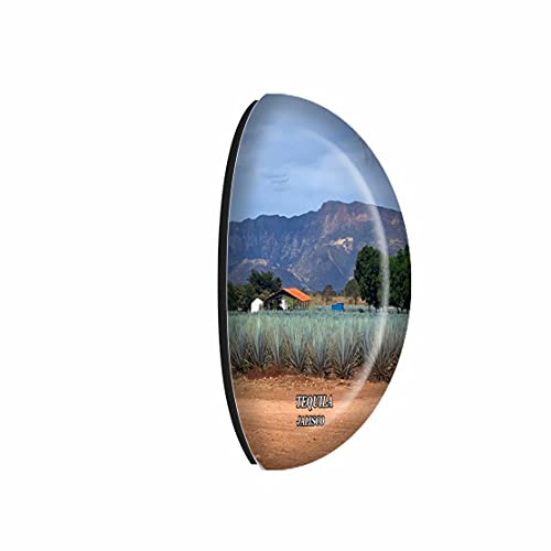 Imán decorativo de cristal redondo blanco pequeño miniatura 2