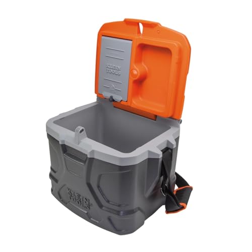 Work Cooler 17-Quart, Keep Cool 30 Hours, Seats 300 Pounds, Tradesman Pro Tough Box Klein Tools 55600