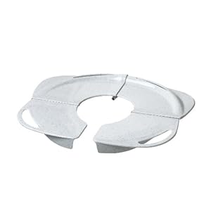 PRIMO Folding Potty with Handles, White Granite