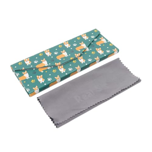 Image of Real Sic Glasses Case for Men and Women - Magnetic Folding Hard Shell Sunglass Holder - Inspired by Adorable Animals