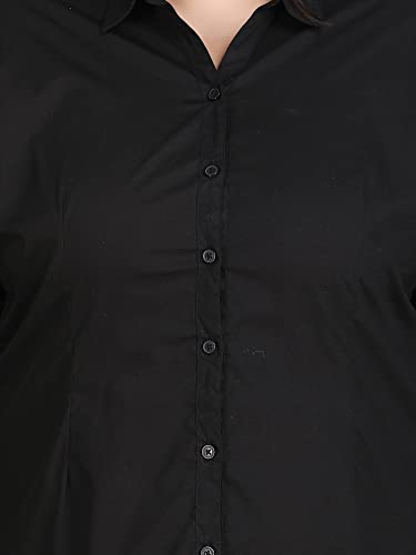 Image of Blue Ronin Full Sleeve Stylish Western Official Formal Shirts for Women Regular Fit Plus Size