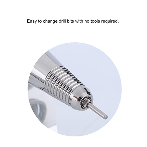 Cocoarm Nail Drill Handle Forward/Reverse 35000RPM Electric Nail Drill Handle for DIY & Salon Use, Metal, 5 Pin Jack - Image 4