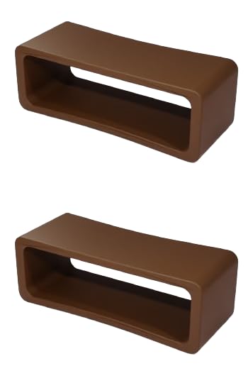 Watches AROA Brown 22Mm Silicone Rubber Watch Strap Watch Band Loop/Runner/Keepers Holder Retainer Loop Replacement - Color Watch Band Loop Pack Of 2