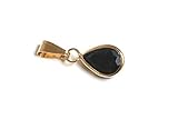 9ct Gold Sapphire Teardrop Pendant without chain