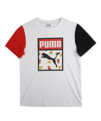 Image of Puma Boy's Letter Print Regular Fit T-Shirt
