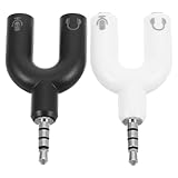 Répartiteur audio facile à utiliser pour téléphone : divisez sans effort la sortie audio de votre téléphone en deux ports pour une utilisation simultanée de deux casques, répartiteur pour casque et microphone, adaptateurs audio