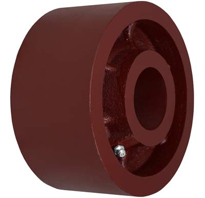 Vintage Industrial 6" X 3" RED DUCTILE Steel Wheel - 6000 LBS Capacity - CasterHQ