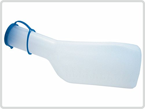 Urine Bottles for Men - Milky (autoclavable) with Lid - 1 Litre