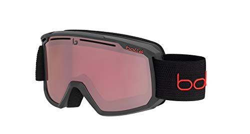 Bolle Maddox Black Matte/Vermillon Gun Cat.2 | Medium-Large - Snow Goggles Unisex-Adult