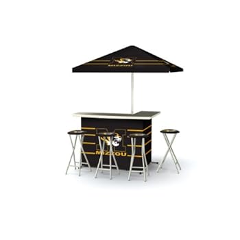 Alternative view of Best of Times Collegiate Patio Bar and Tailgating Center Deluxe Package- Missouri Tigers