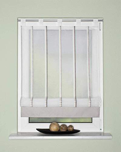 Home fashion SCHLAUFENROLLO LÄNGSSTREIFEN, GRAU, 140 x 120 cm Home fashion SCHLAUFENROLLO LÄNGSSTREIFEN, GRAU, 140 x 120 cm