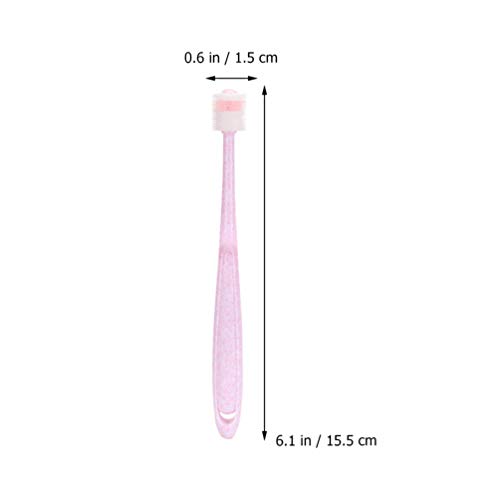 Toyvian Escova de Dentes Infantil de Silicone Escova de Dentes de Treinamento Infantil 360 Graus Com