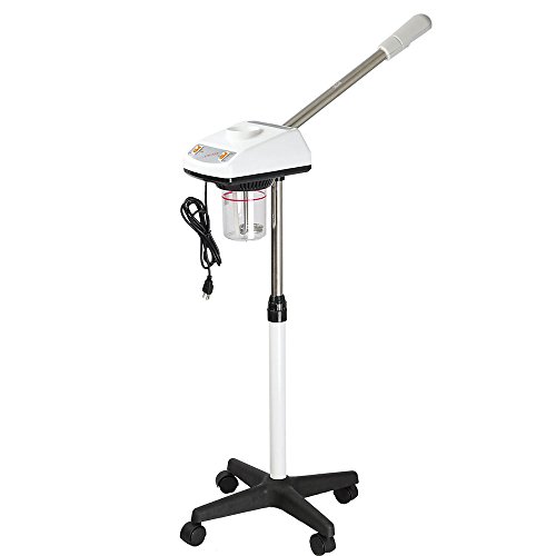 Portable Facial Steamer Hot Ozone Equipment w/Rolling Base Spa Salon Skin Care