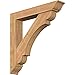 Ekena Millwork BKT0806X44X44OLY01SWR Olympic Traditional Smooth Bracket w/Offset Brace, Western Red Cedar
