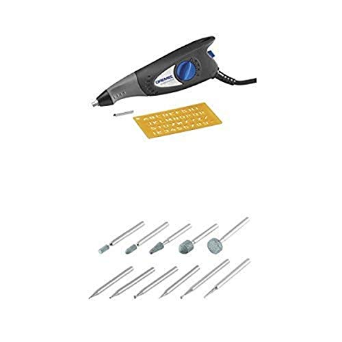 Dremel 7,200 Stroke Per Minute Engraver includes Letter and Number Template with Rotary Tool Carving and Engraving Kit