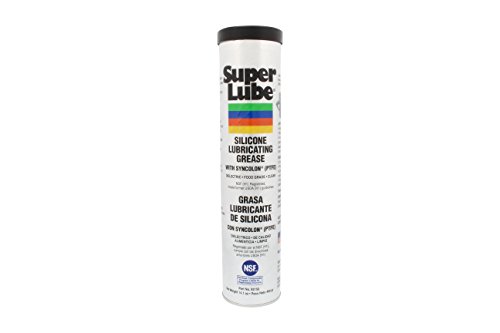 Super Lube 92150 Silicone Lubricating Grease with PTFE, 14.1 oz Cartridge, Translucent White