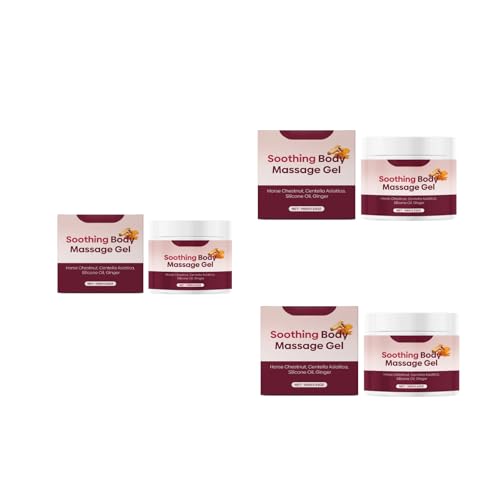 ボディマッサージジェル100グラム/3.53オンス-生姜と栗を含む植物配方の専門マッサージ潤滑剤 (3)