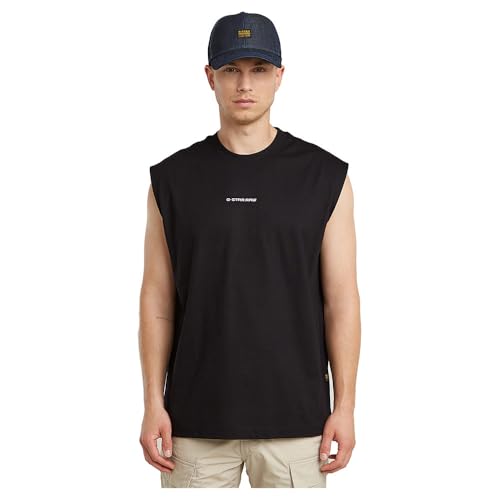 G Star Camiseta Boxy SL R T para Hombre, Negro Dk Black D26028 c336 6484, XL