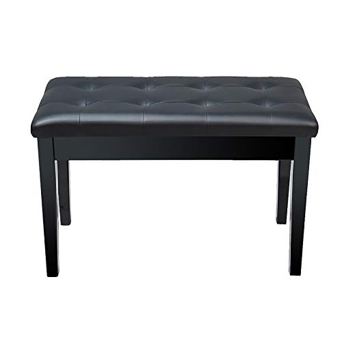 WYRMB Piano Stool Double Wooden Piano Stool Keyboard Bench with Storage Compartment,Sturdy Wooden...