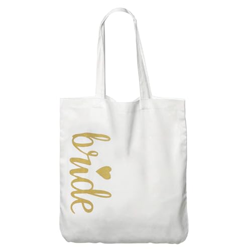 Image of LADY & HOME 6pcs Bachelorette Party Tote Bag, Bride Bridesmaid Cotton Tote Bag for Wedding Gifts