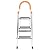 New 3 Step Aluminum Ladder Folding Steel Step Stool Anti-Slip 330Lbs Capacity
