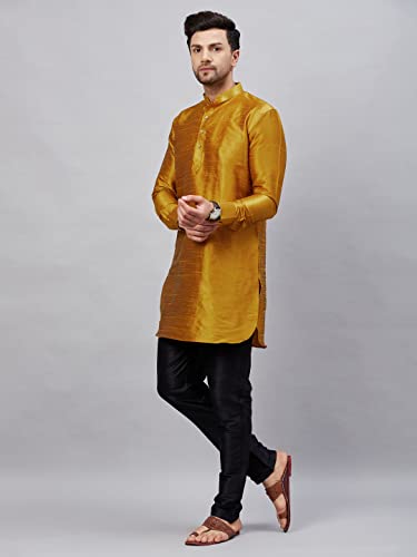 Image of VM Men's Silk Blend Kurta Pyjama Set