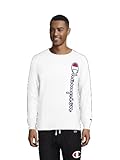 Champion Men's Sleep Long Sleeve Tee, Athletic Navy/White, Medium