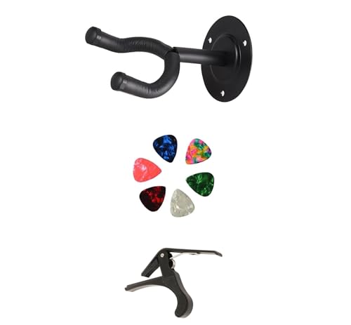 Image of Blue Panther Pack of Guitar Wall Stand With Capo & 5 Picks