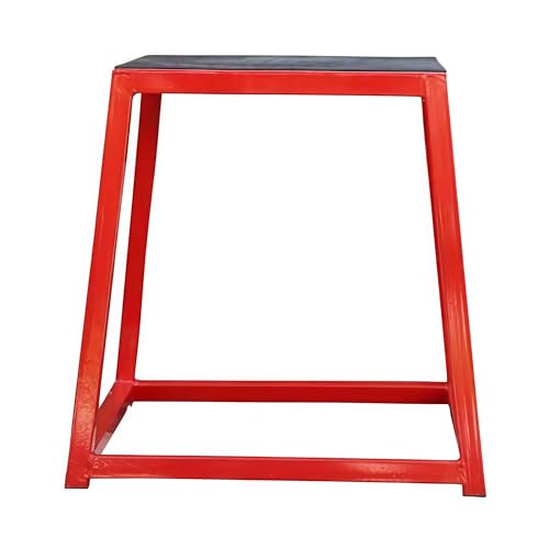 Vifxucy 跳馬箱、フィットネストレーニングジャンピングベンチ、滑り止めトレーニングプラットフォームボックス、多機能体操ベンチ、プログレッシブ爆発トレーニング、子供用大人用スポーツ用品 (レッド,レベル3)