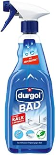 durgol Środek do czyszczenia łazienki z efektem perlenia i bez wycierania na sucho do prysznica, płytek, umywalek, armatury itd. biodegradowalny wersja niemiecka 1 x 500 ml